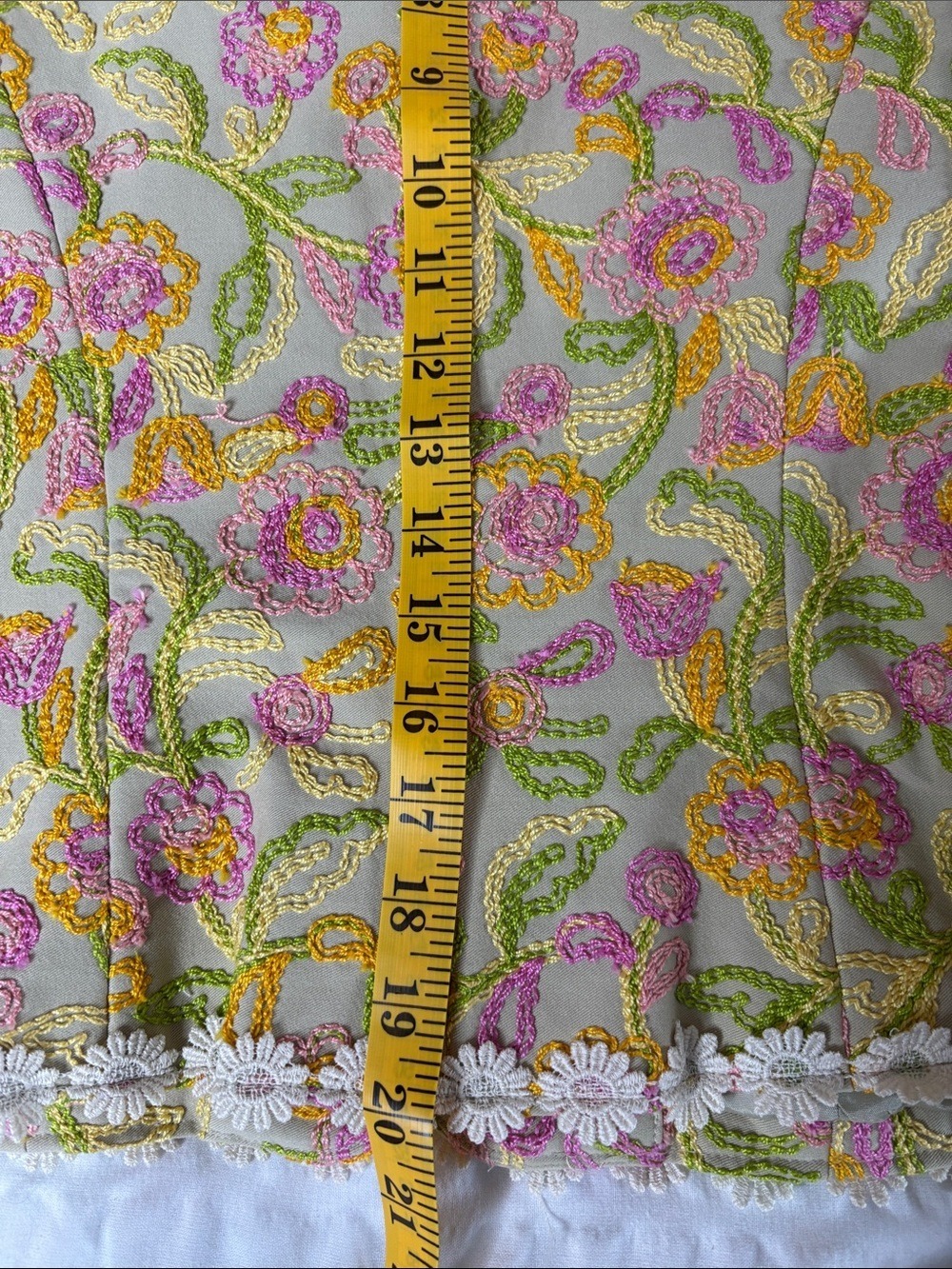 Cynthia Steffe Floral Embroidered Daisy-Trim Jacket Size 6 NWT - Picture 11 of 11